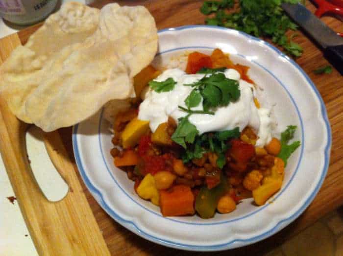 Cauliflower and Chickpea Curry