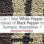 Can I Take White Pepper Instead of Black Pepper for Turmeric Absorption