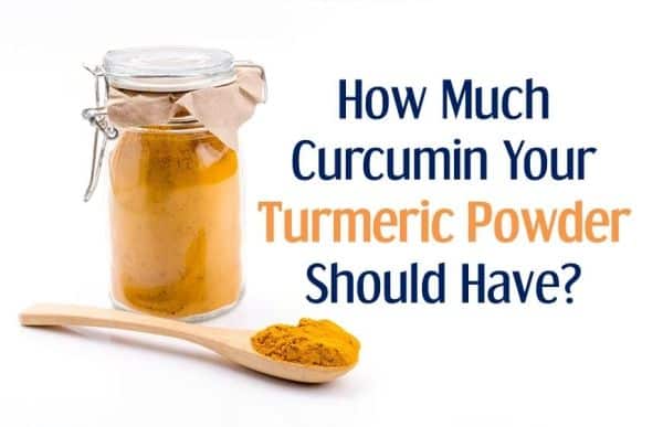 how much curcumin your turmeric powder have
