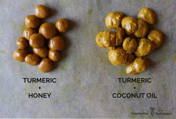 turmeric bombs honey and coconut oil